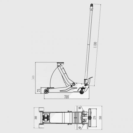 Домкрат-подкатной-S-2TP-2